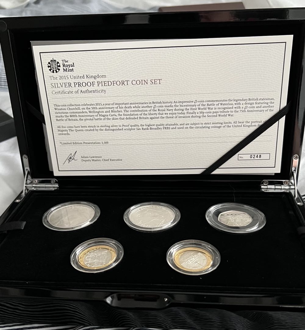 2015 Silver Proof Piedfort Set  coin collectible - Main Image 2