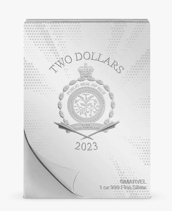 Niue 2023 Marvel Spider-Man™ COMIX™ “Amazing Fantasy #15” (4.) 1 Oz Silver Coin with Original Packaging  coin collectible - Main Image 3