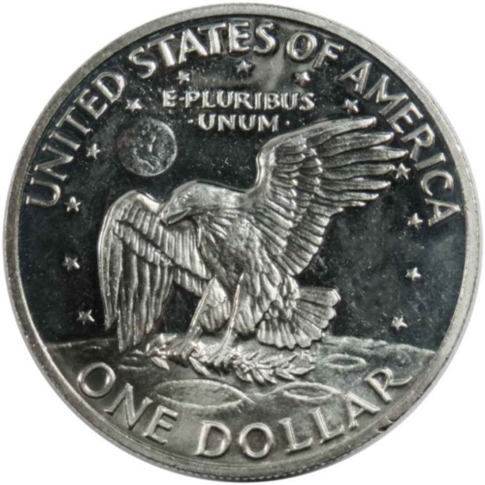 Eisenhower Dollar 1973 Circulated   coin collectible - Main Image 2