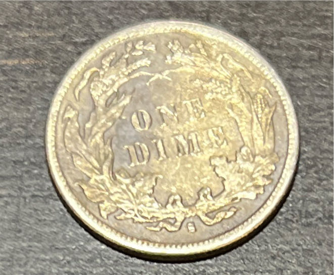 Seated Liberty Dime - 1889 S Variety 4  coin collectible - Main Image 2