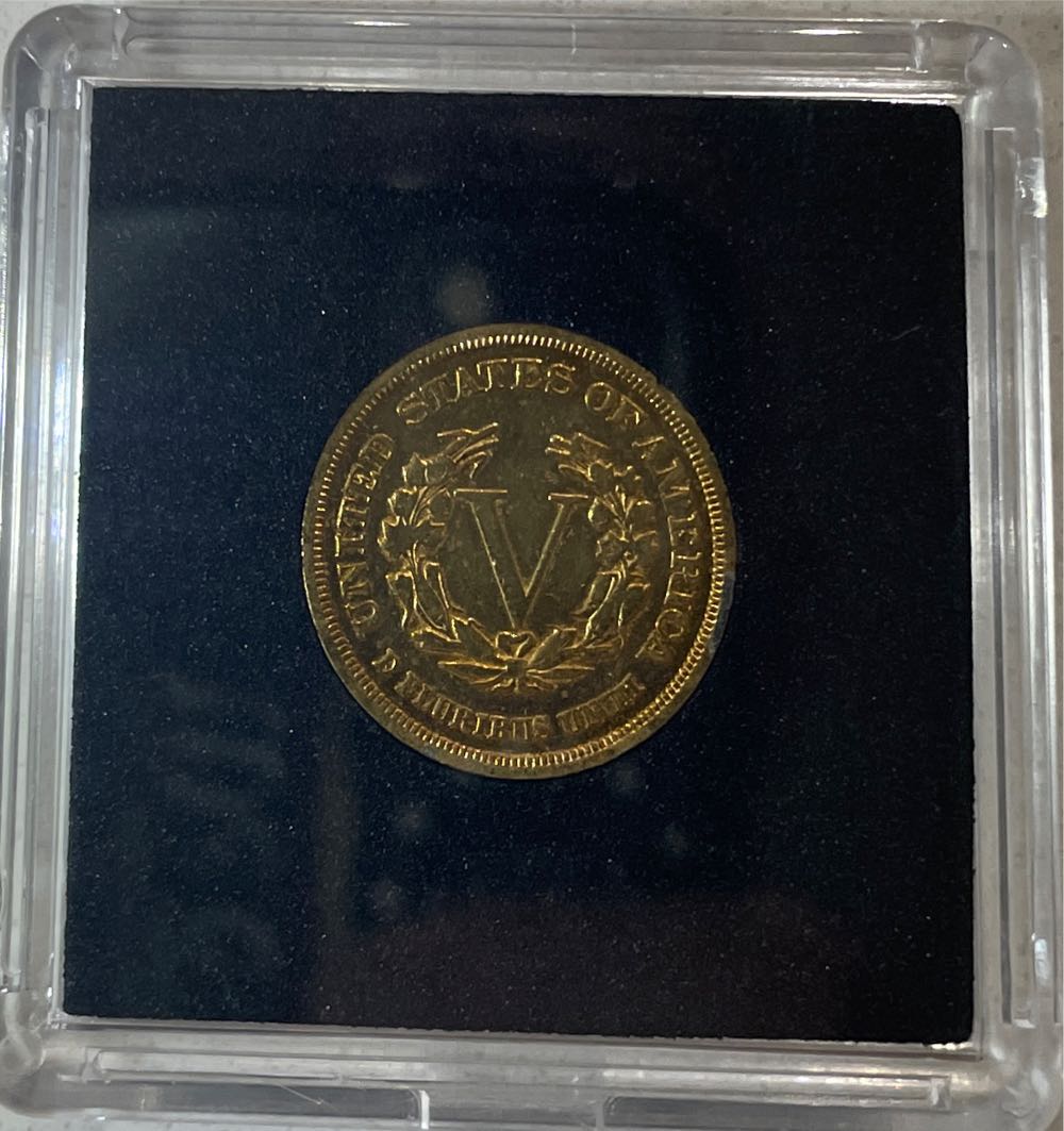 Liberty V Nickel Gold  coin collectible - Main Image 2