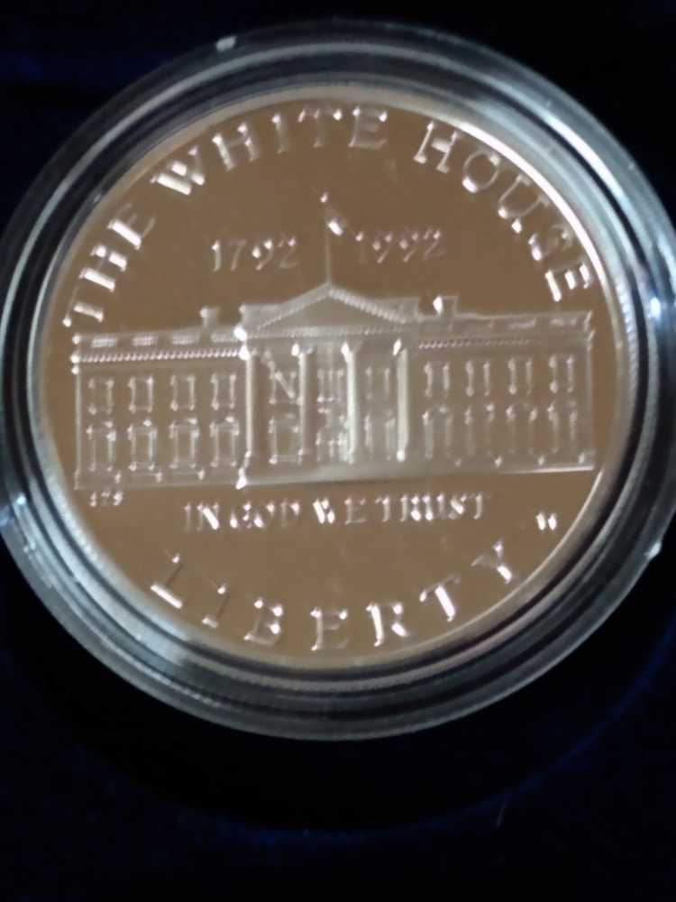 Commemorative White House 200th Anniversary Proof Silver Dollar x 2 1992  coin collectible - Main Image 2