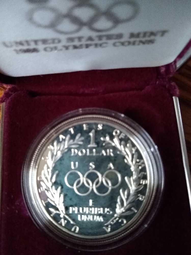 Jeremy 1988 Olympic Silver Dollar S Mint  coin collectible - Main Image 2