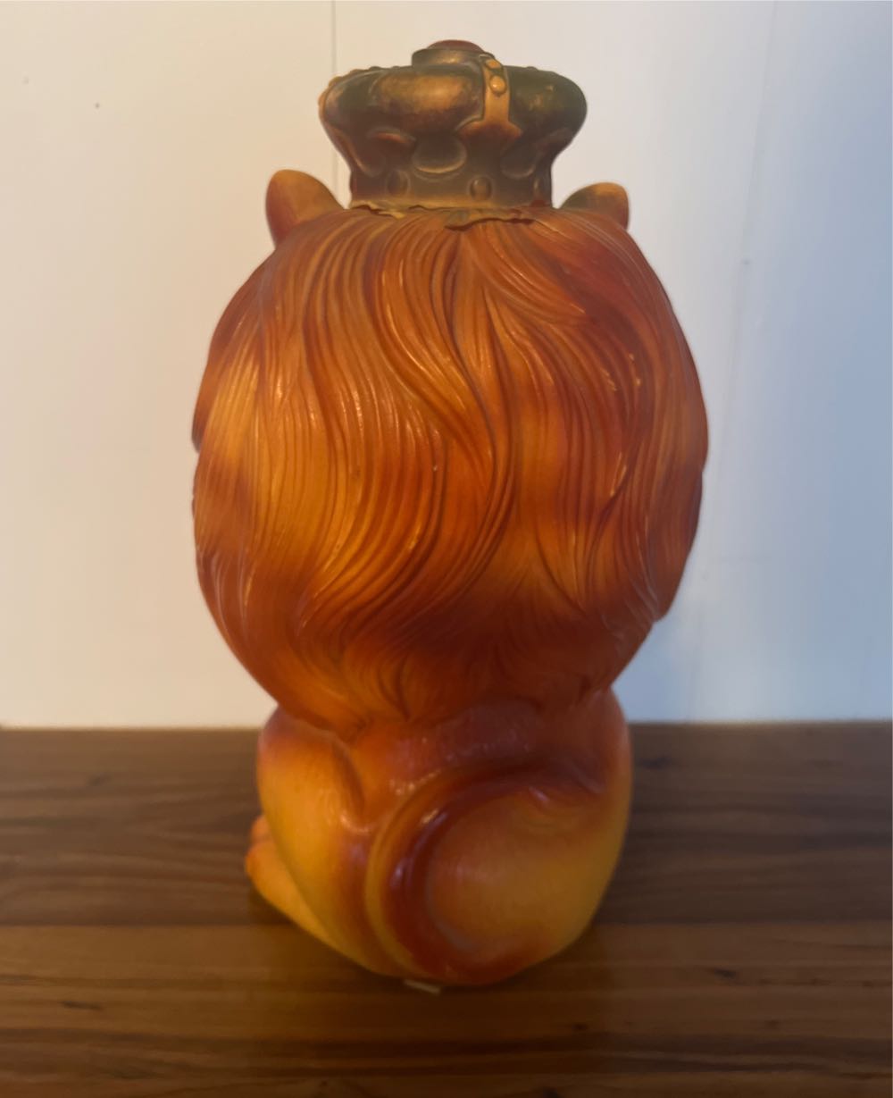 Vintage LION  Plastic Piggy Coin Bank GREAT DECORATION  coin collectible - Main Image 3