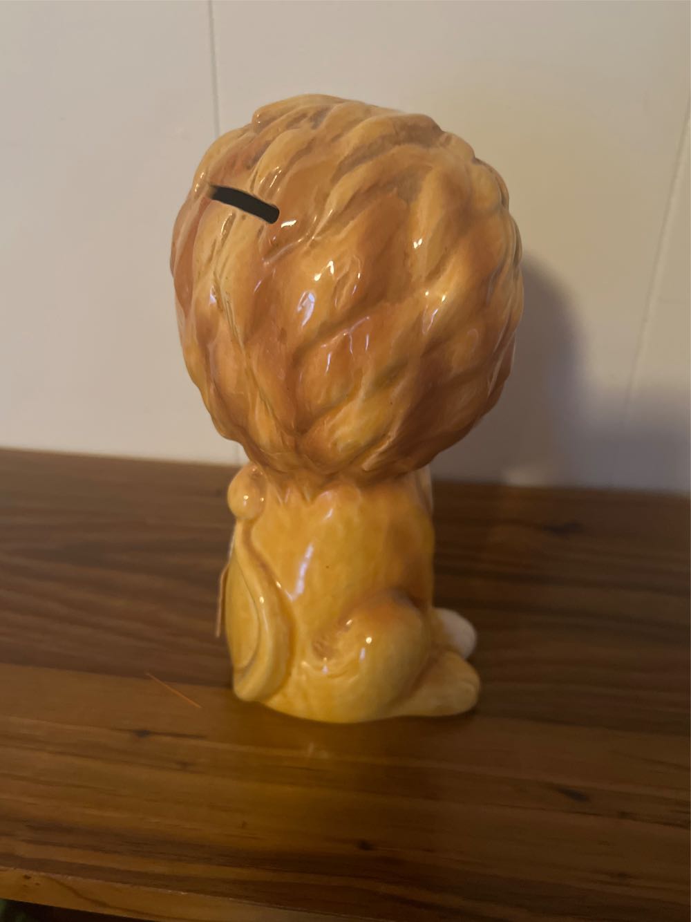 Vintage HAPPY LION Bank  - Made in Japan ceramic piggy bank  coin collectible - Main Image 4