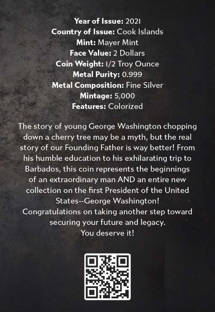 Life of George Washington  coin collectible [Barcode 66217170006305891173] - Main Image 4