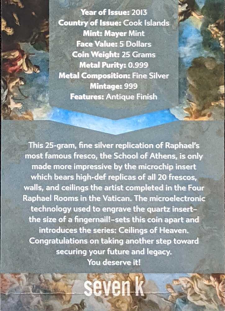 Ceilings of Heaven  coin collectible [Barcode 80687470006574537138] - Main Image 4