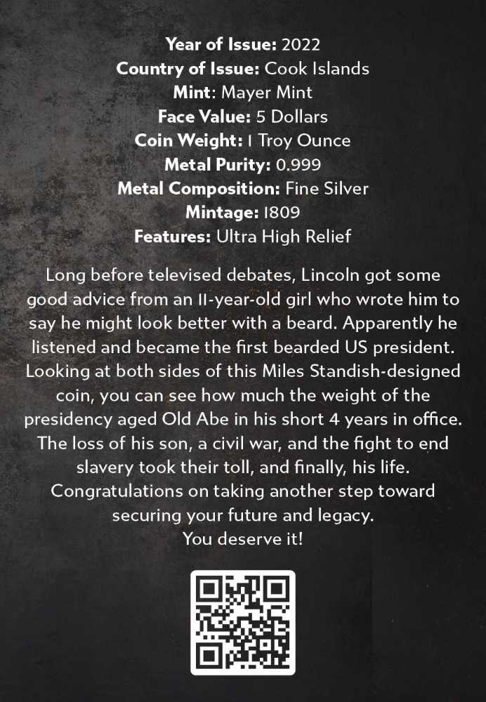 Life of Lincoln  coin collectible [Barcode 151200008713] - Main Image 4