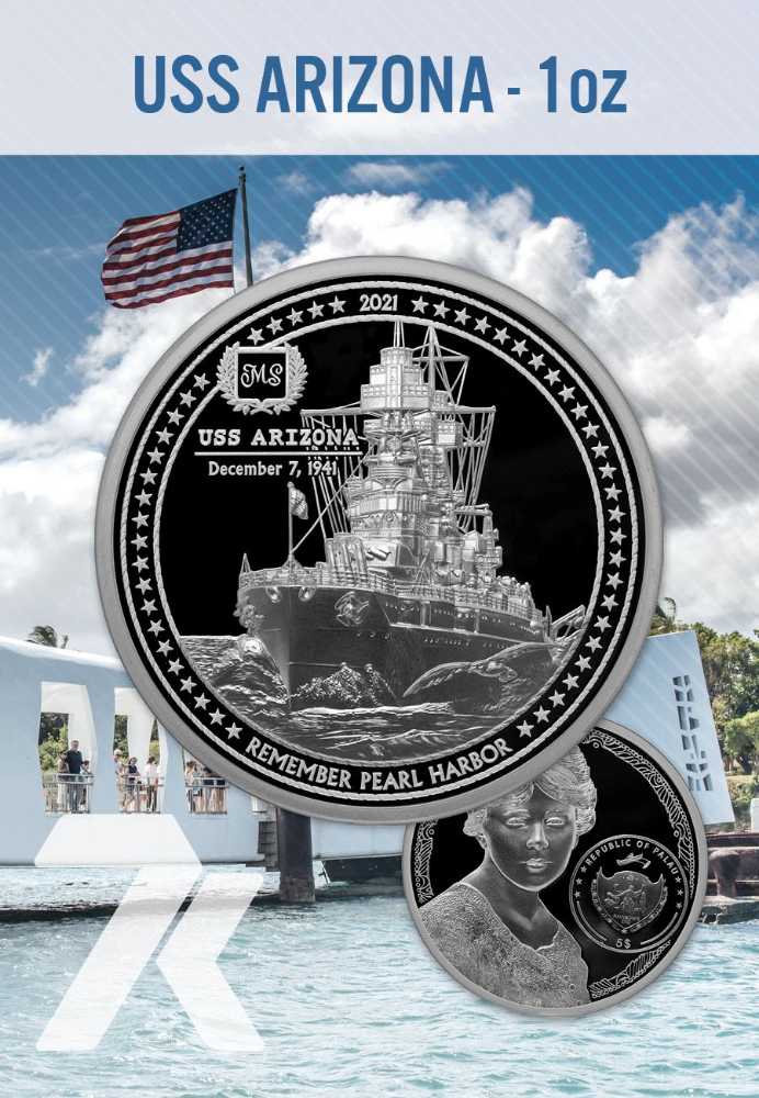 USS Arizona 80th Anniversary  coin collectible [Barcode 70702070006535313172] - Main Image 3