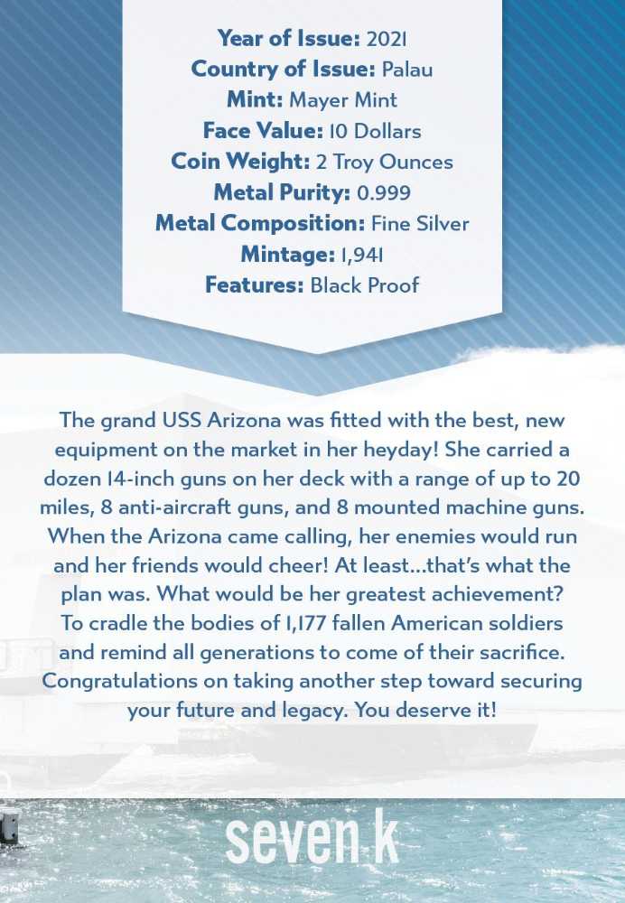 USS Arizona 80th Anniversary  coin collectible [Barcode 40668870006561583148] - Main Image 4