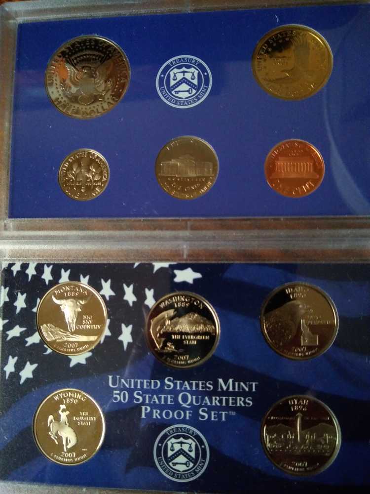 Proof 2007 S with Quarter’s, & Dollar’s   coin collectible - Main Image 2