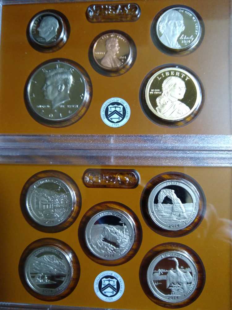 Proof 2014 S with Quarter’s, & Dollar’s   coin collectible - Main Image 2
