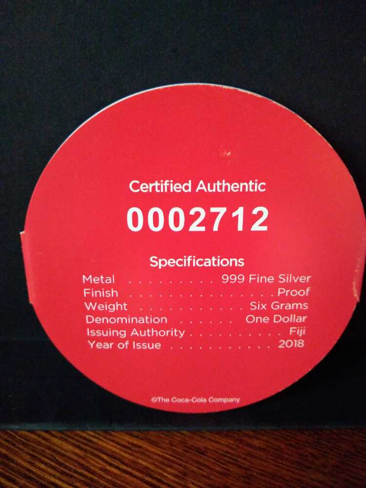 Coca-cola Proof 2018  coin collectible - Main Image 4