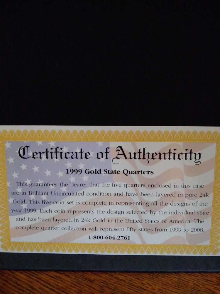 CSN 1999 State Quarter Gold   coin collectible - Main Image 4