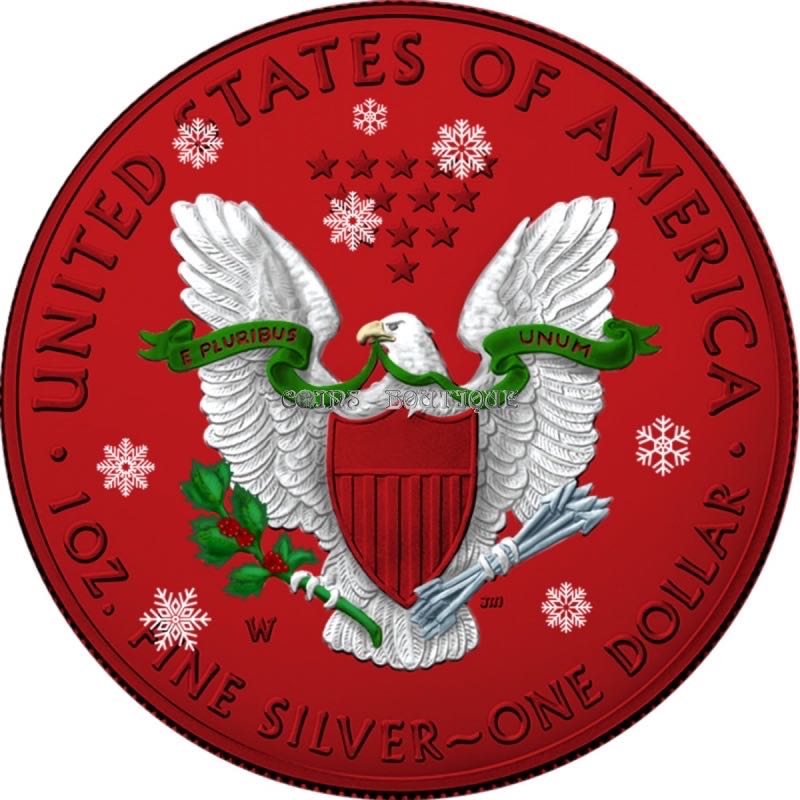 United States. Space Red Christmas 2019  coin collectible - Main Image 2