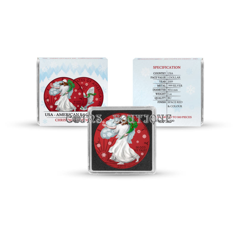 United States. Space Red Christmas 2019  coin collectible - Main Image 3