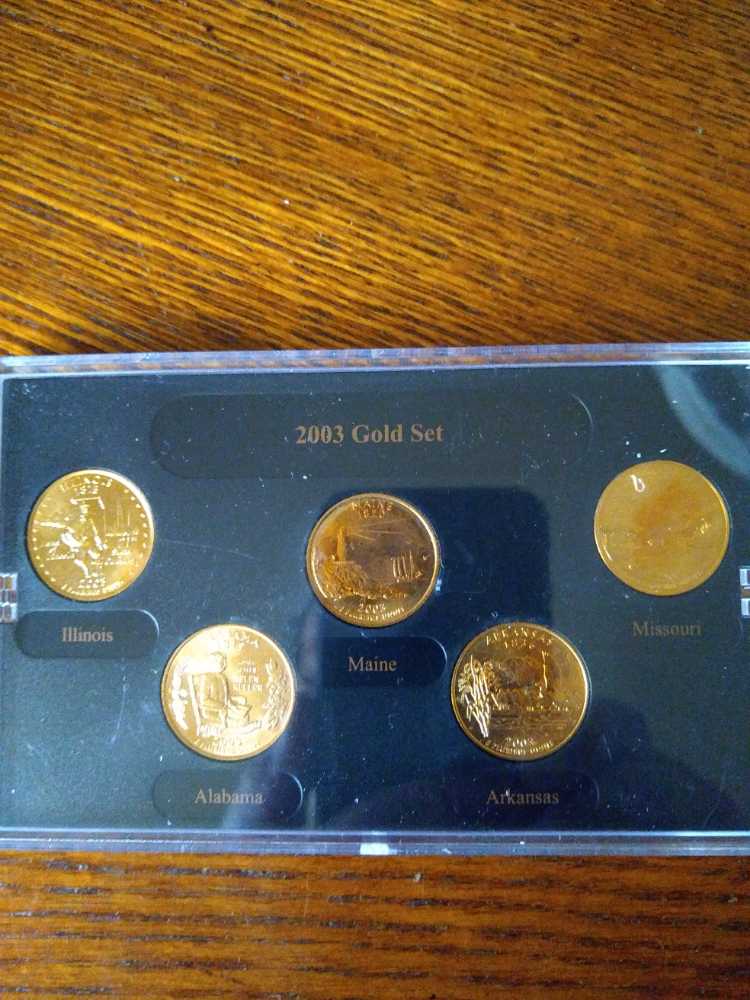 CSN 2003 State Quarter Gold  coin collectible - Main Image 2