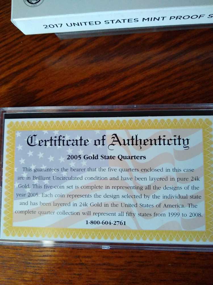 CSN 2005 State Quarter Gold  coin collectible - Main Image 4