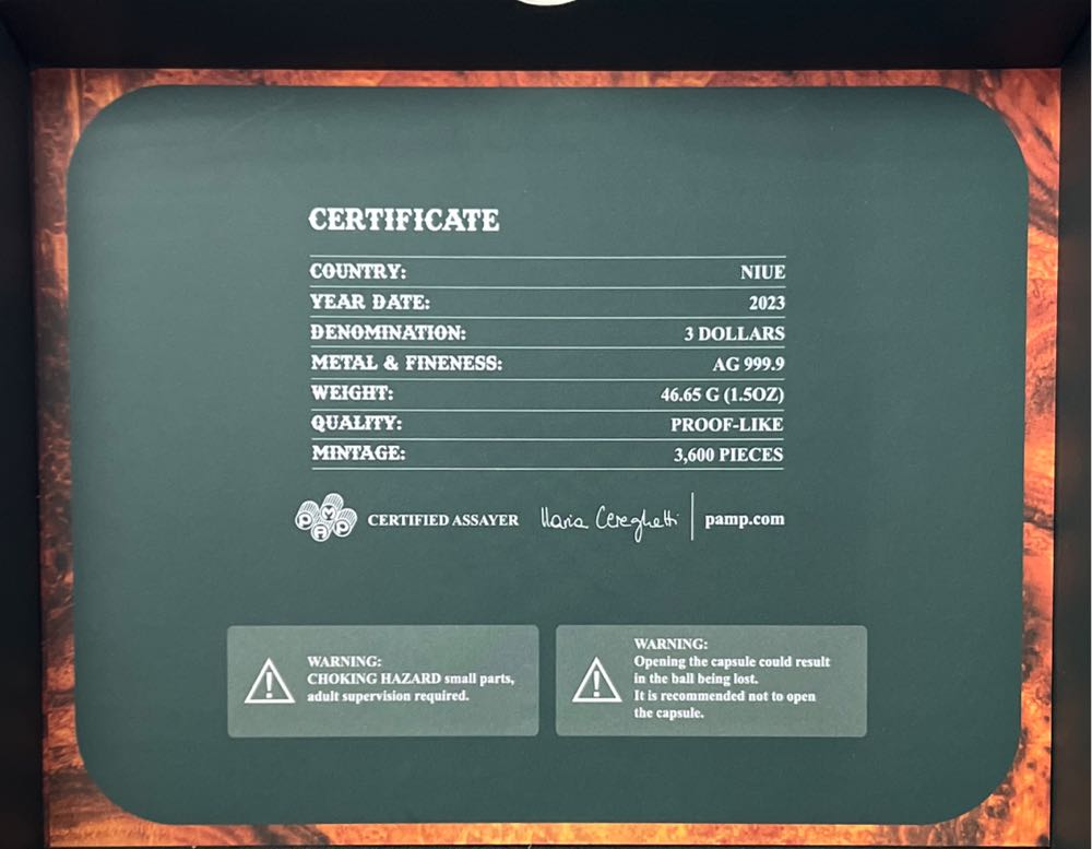 Roulette Spinning Wheel 1.5 Oz Silver Coin  coin collectible - Main Image 4