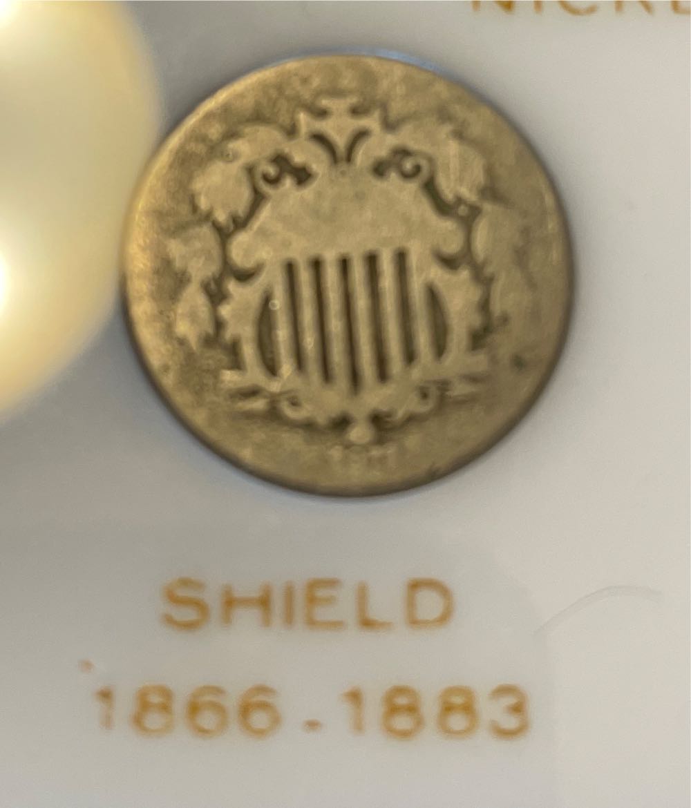 1872 Shield Nickel  coin collectible - Main Image 1