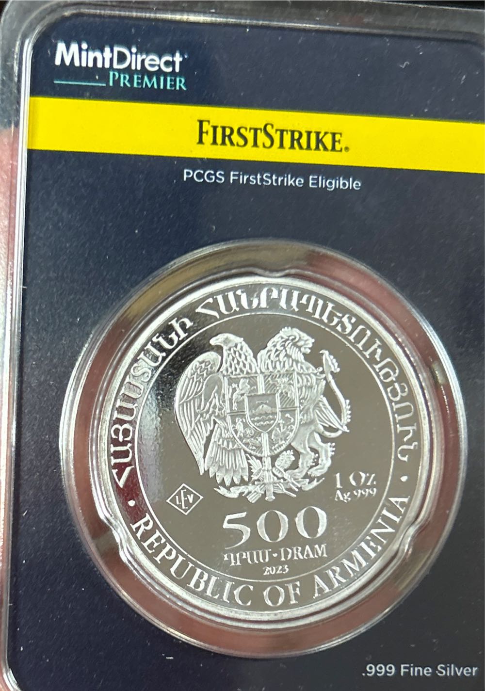 A - Republic Of Armenia Noahs Ark 1 Oz - 2023 - Xxx  coin collectible - Main Image 2