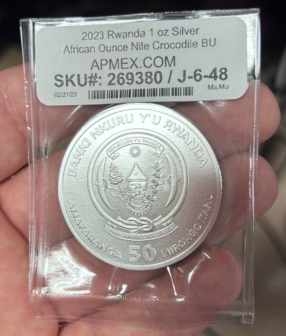 Rwanda Nile Crocodile  coin collectible - Main Image 2