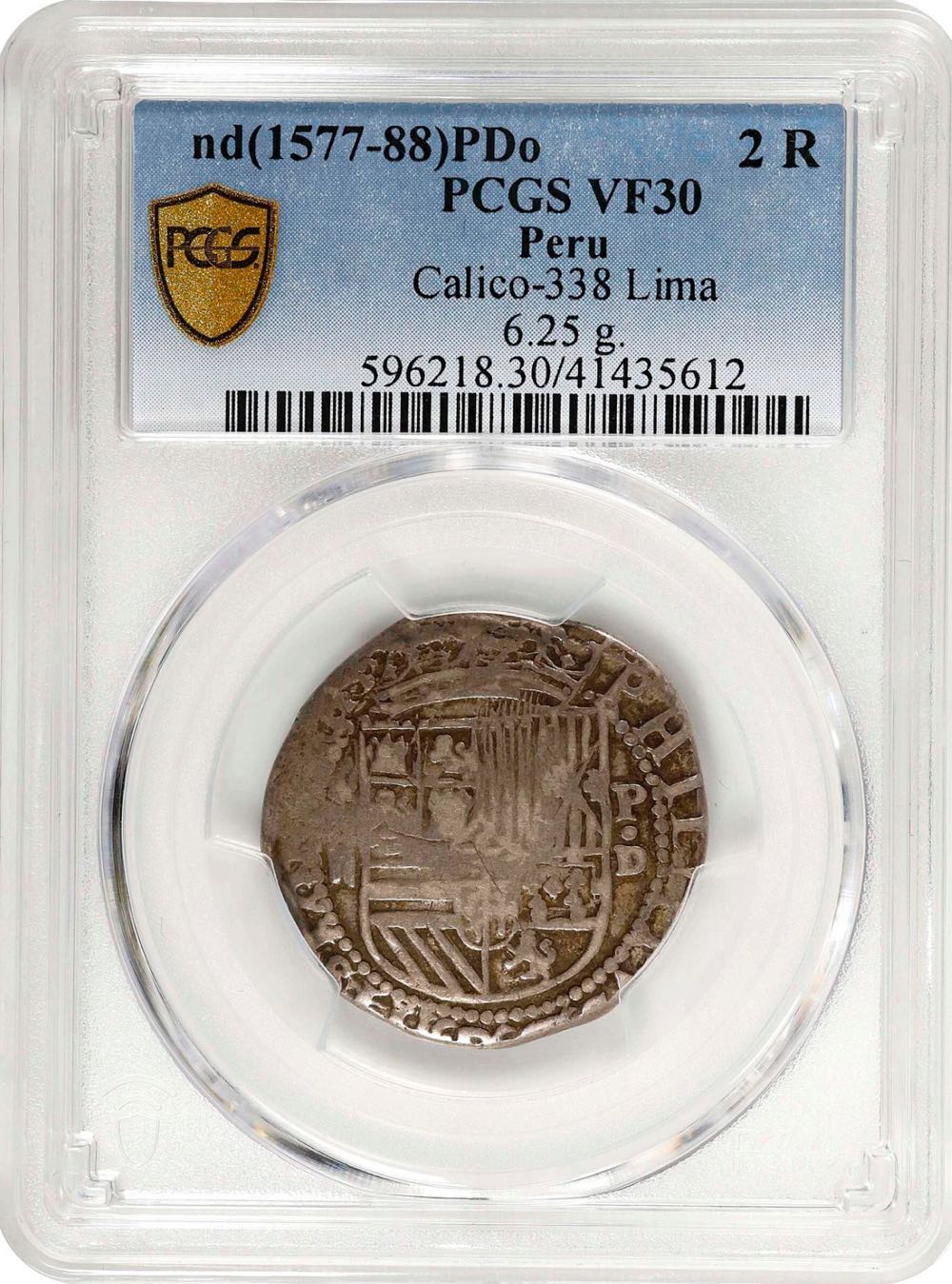 Peru Cob 2 Reales  coin collectible - Main Image 3