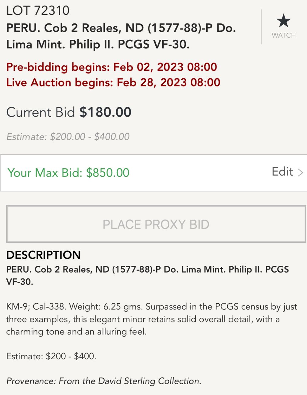 Peru Cob 2 Reales  coin collectible - Main Image 4