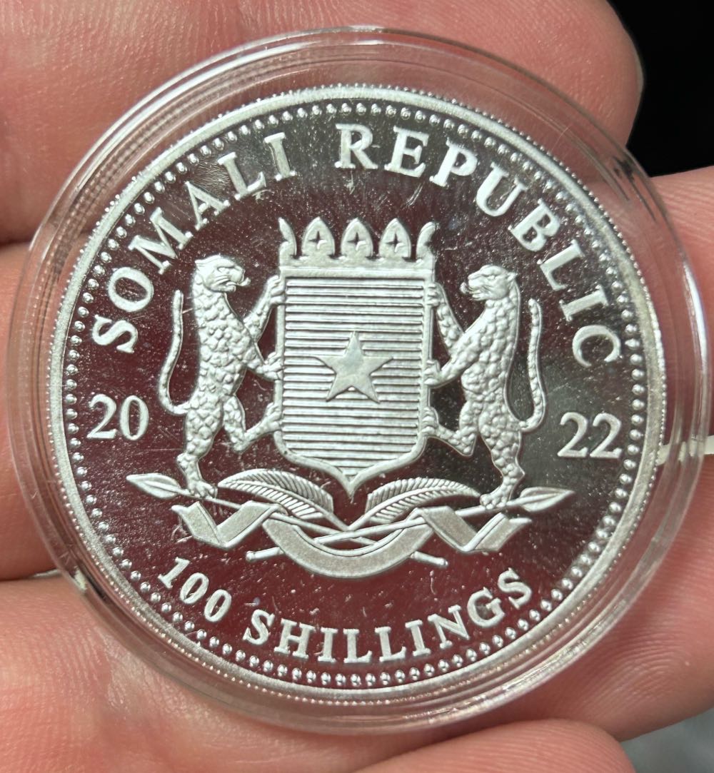 Somalia Elephant  coin collectible - Main Image 2