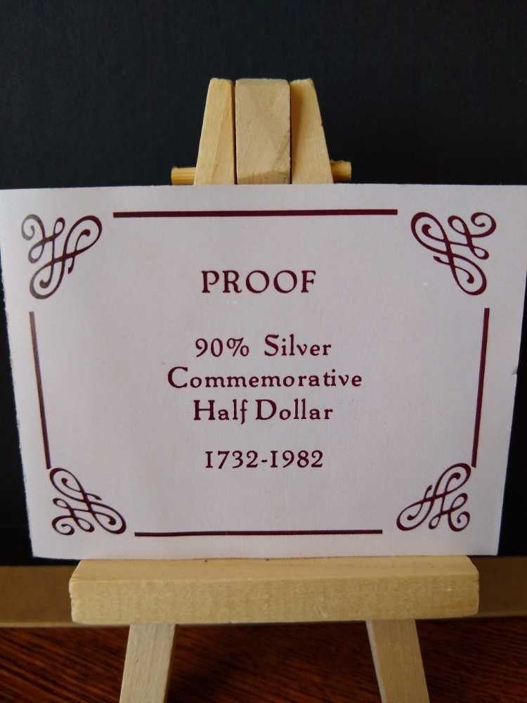 Half Dollar Georgia Washington S Silver Half Dollar 1982  coin collectible - Main Image 3