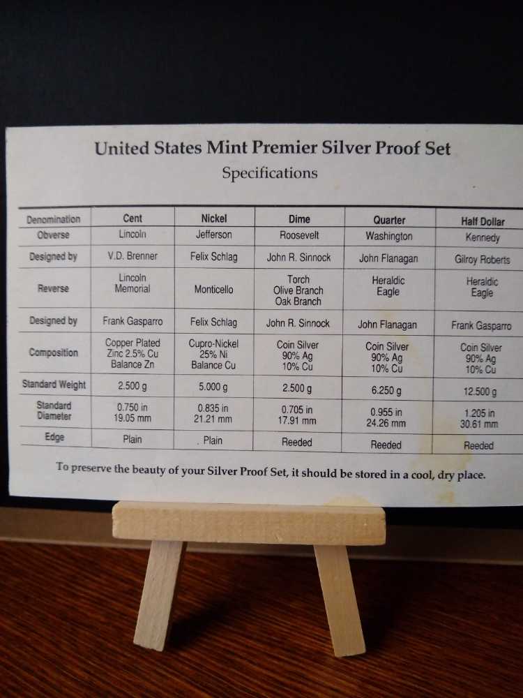 Premier Silver S Proof Set 1993    coin collectible - Main Image 4