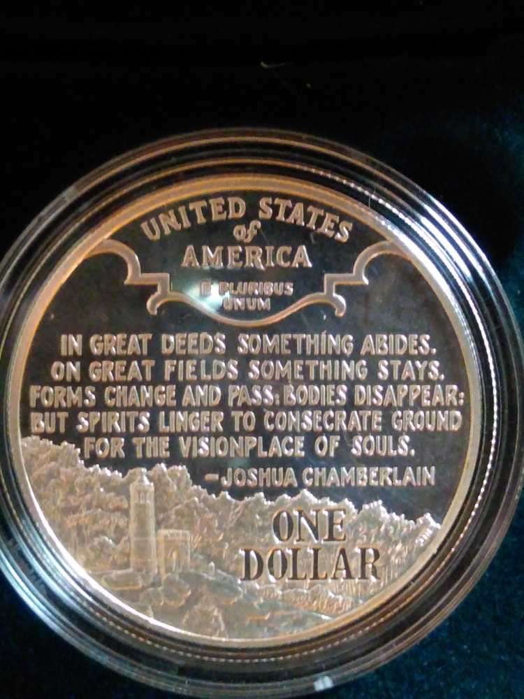 Commemorative Civil War Battlefield 1995 Silver Commemorative   coin collectible - Main Image 2