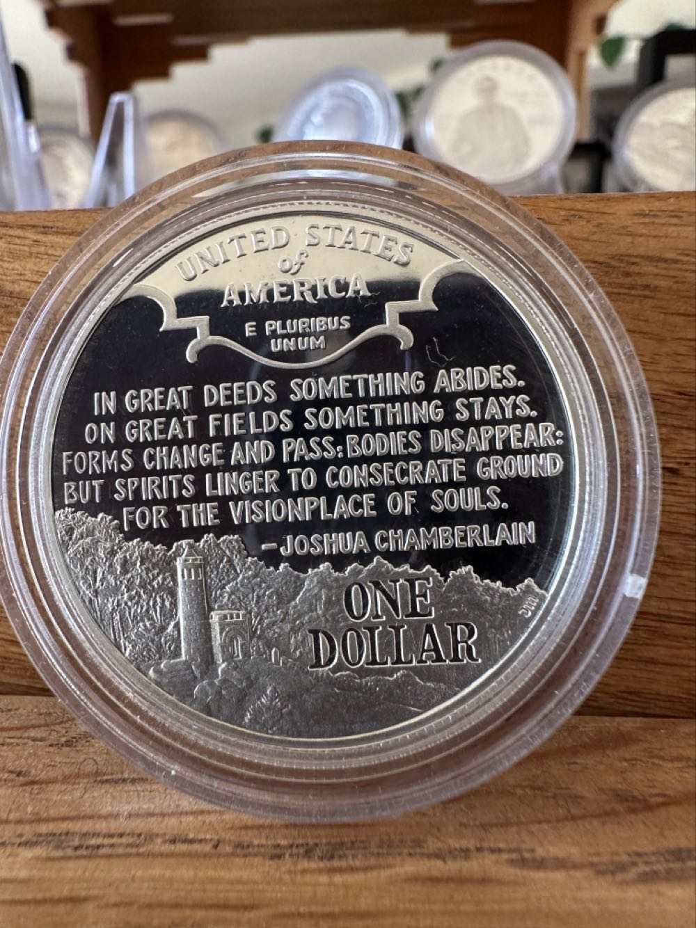 Commemorative Civil War Battlefield 1995 Silver Commemorative   coin collectible - Main Image 4