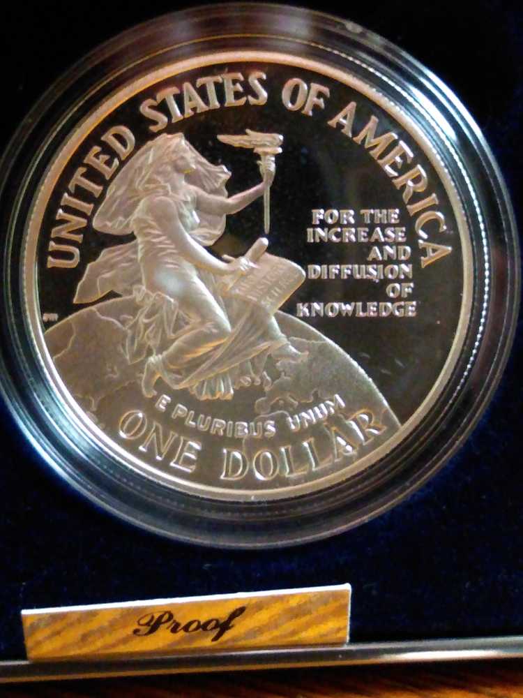 Smithsonian Institution 1996 150th Anniversary 1996 Silver Dollar Commemorative P Proof   coin collectible - Main Image 2