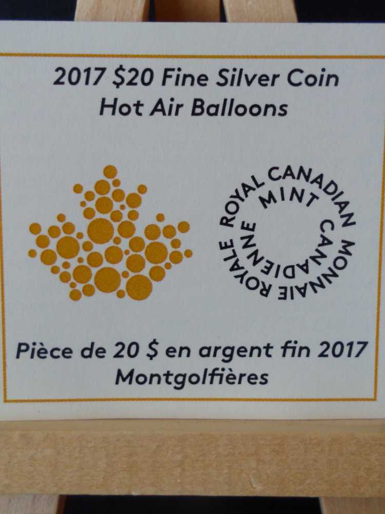 Foreign Canadian Hot Air Balloon $20 Coin  coin collectible - Main Image 3