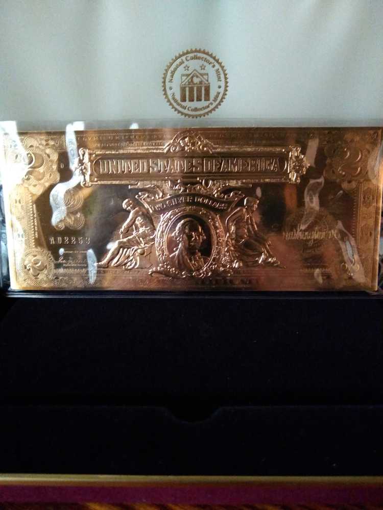 Gold Certificate $2 2000  coin collectible - Main Image 2
