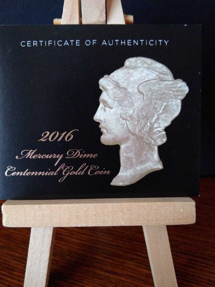Gold 2016 Mercury Dime   coin collectible - Main Image 3