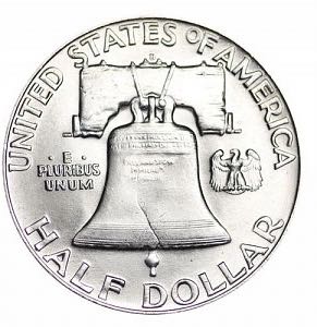 Franklin Silver Half Dollar 1953 D  coin collectible - Main Image 2