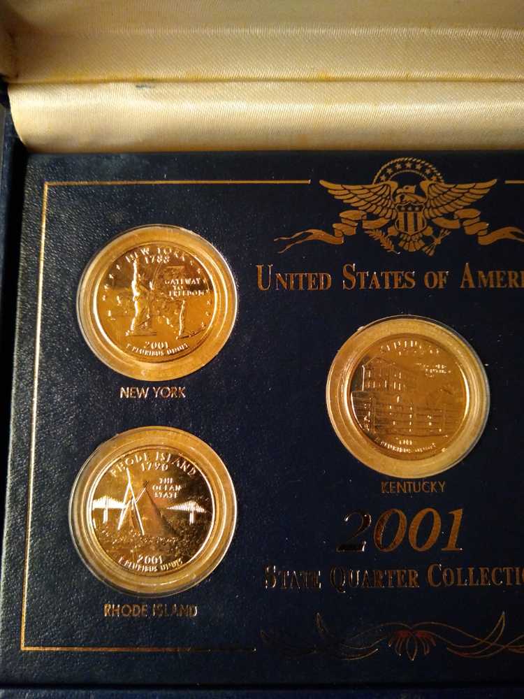 Quarter State 2001Gold Plated coin collectible - Main Image 2