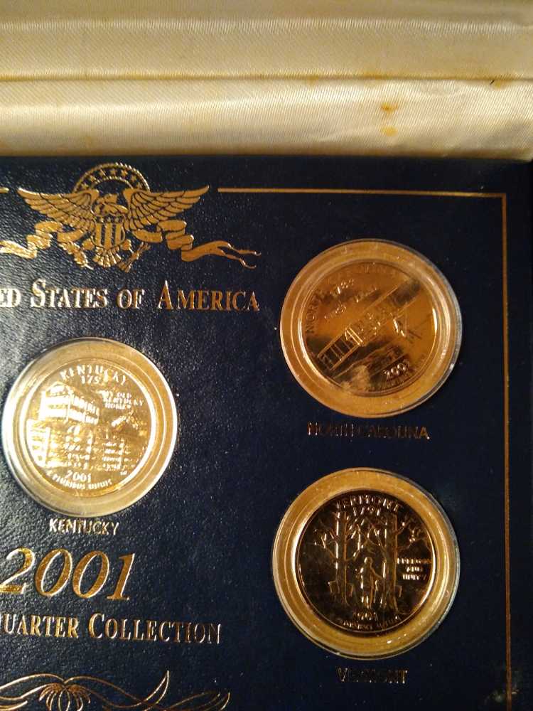 Quarter State 2001Gold Plated coin collectible - Main Image 3