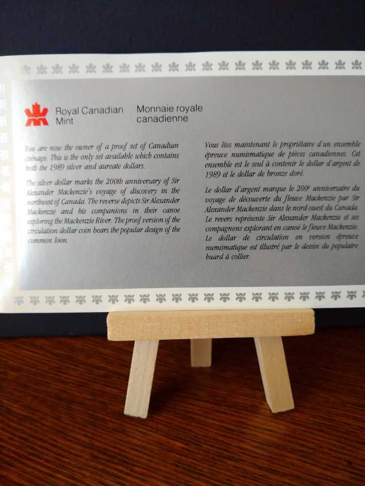 Foreign Canada 1989 Royal Canadian Mint Proof   coin collectible - Main Image 3