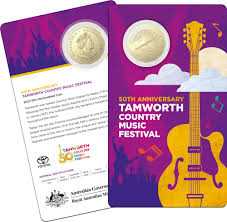 2022 $0.50 50th Anniversary Tamworth Country Music Festival   coin collectible - Main Image 1