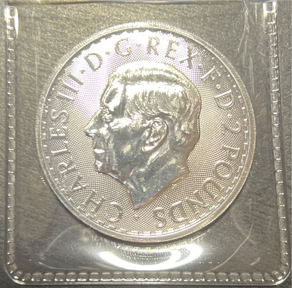 Britain Britannia - 2023 King Charles 3 1 Oz Silver  coin collectible - Main Image 2