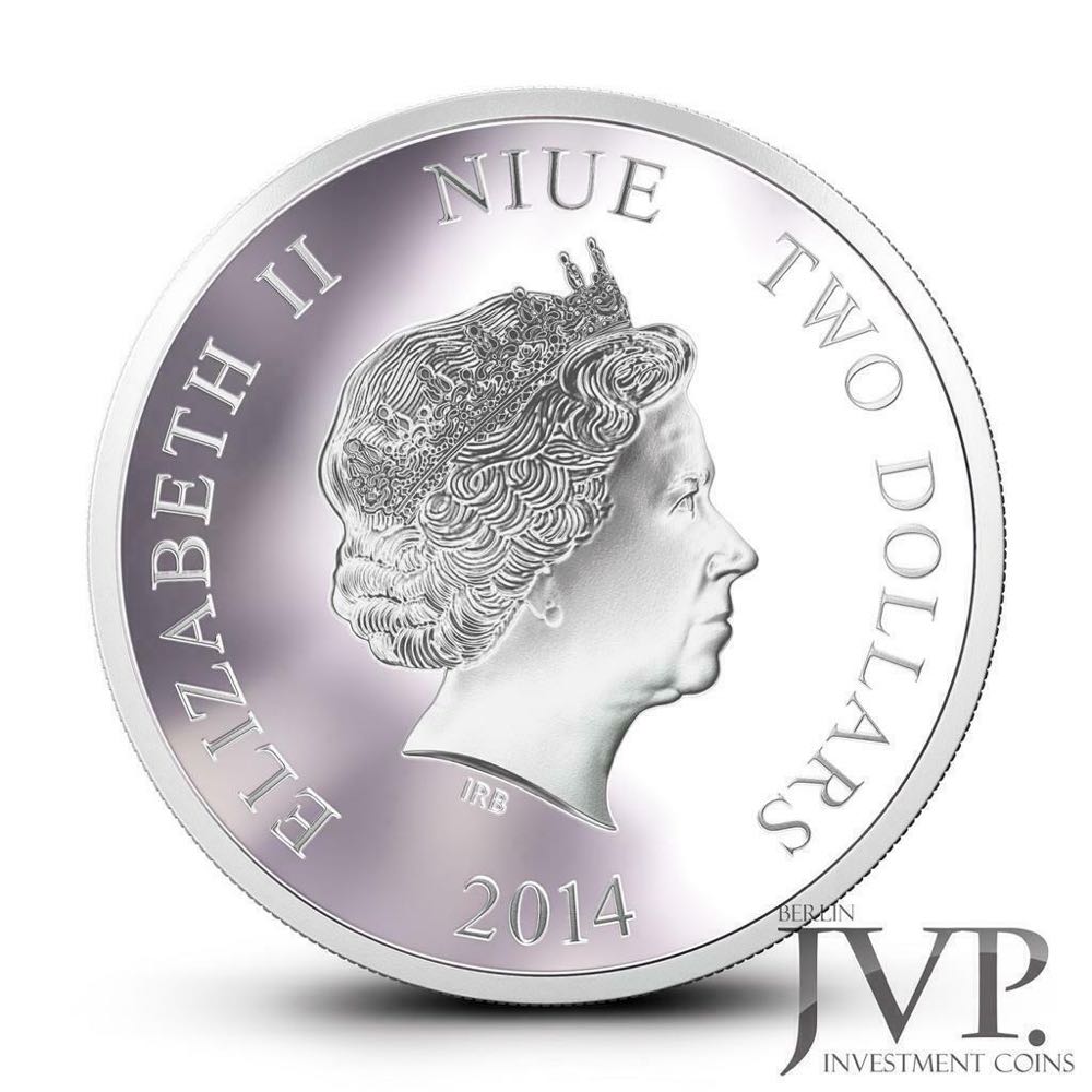 Niue 2014 2$ Disney Mickey & Friends ”Daisy Duck” 1 Oz Silver Proof Coin  coin collectible - Main Image 2