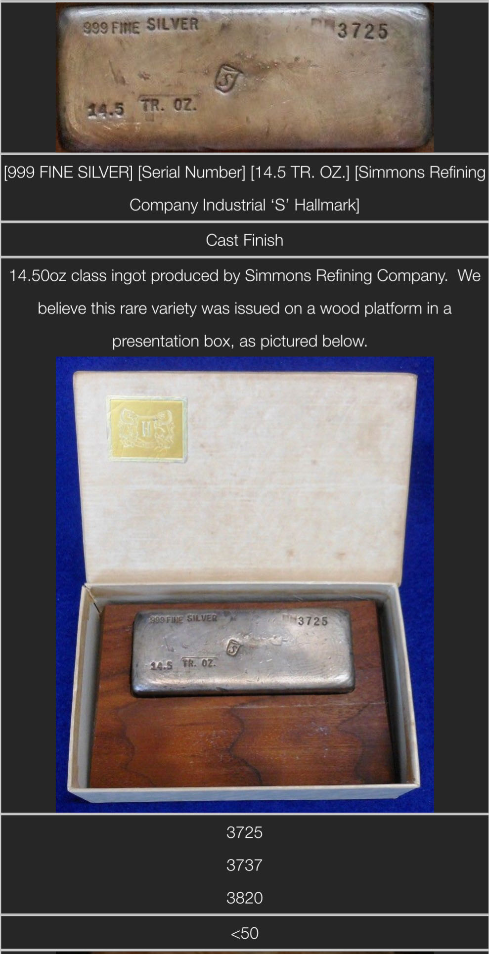 Simmoms Refining Co  coin collectible - Main Image 3