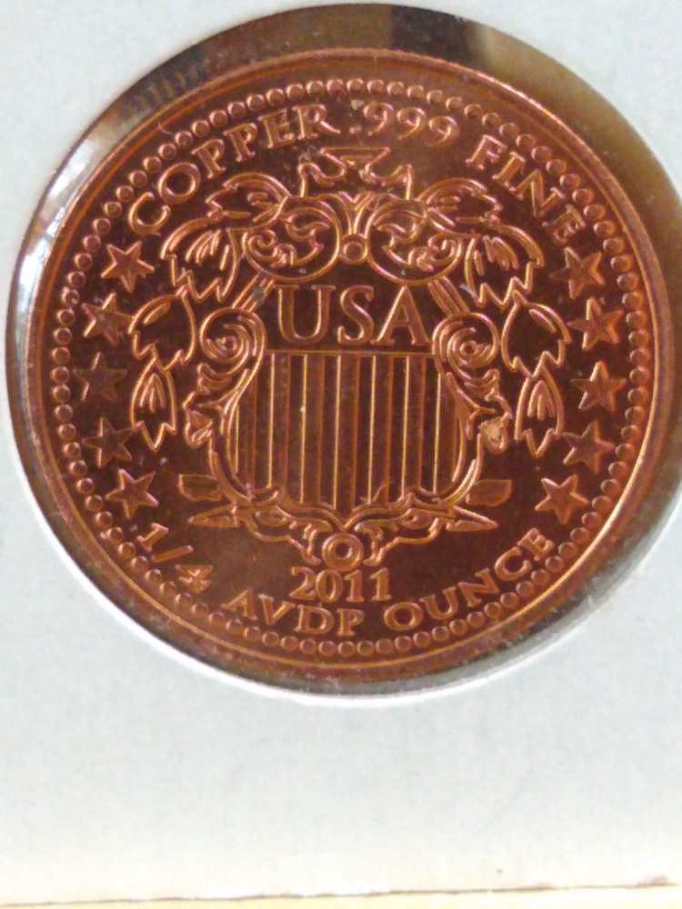 Copper Round Buffalo   coin collectible - Main Image 2