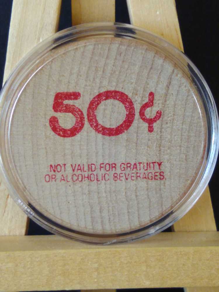 Wooden 50 Cents   coin collectible - Main Image 2