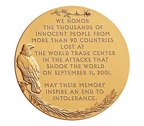 Fallen Heroes of NY Bronze Medal 1.5 Inch  coin collectible - Main Image 2