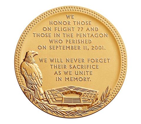 Fallen Heroes of VA Bronze Medal  coin collectible - Main Image 2