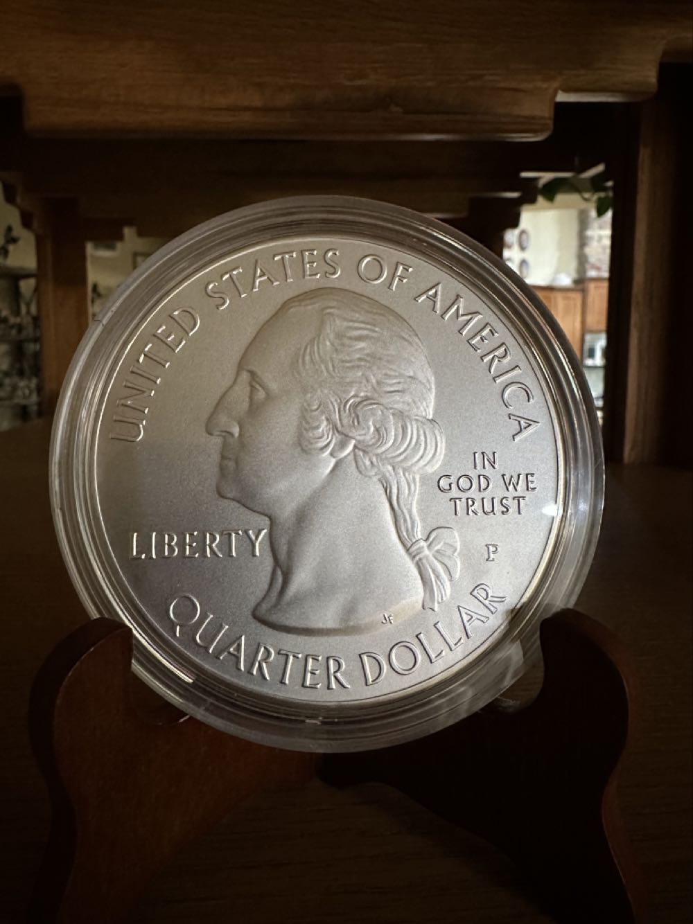 Quarter America The Beautiful 5oz Silver  coin collectible - Main Image 2